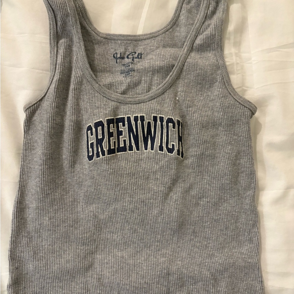Brandy Melville Gray Ribbed Tank